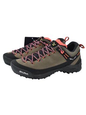 Salewa Womens Size 9 Wildfire Brown Leather Black Hiking Shoes Sneakers